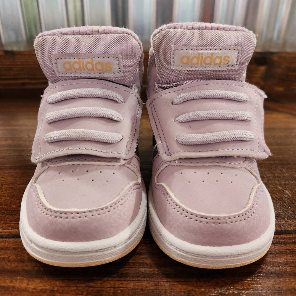Adidas Hoops Mid 2.0 High Shoes Toddler Size 5 Sneakers Purple Lavender
